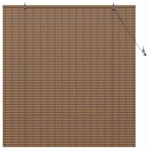 Rullegardin i bambus - brun 150 x 160 cm