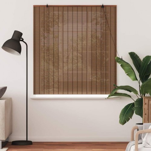 Rullegardin i bambus - brun 150 x 160 cm