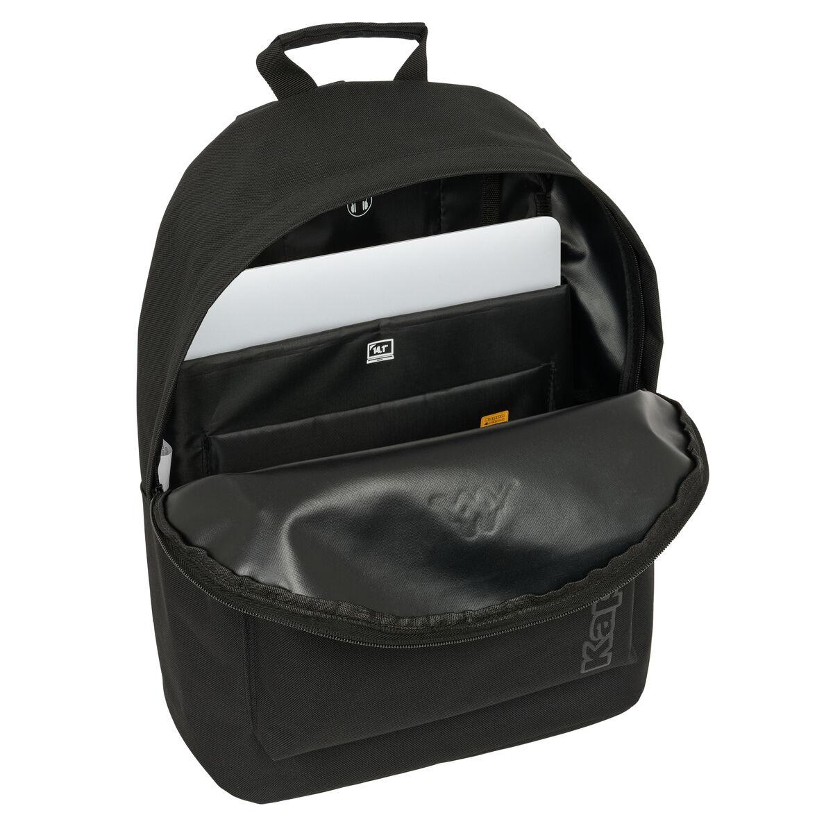 Kappa Basics skoletaske - sort, 31 × 41 × 16 cm