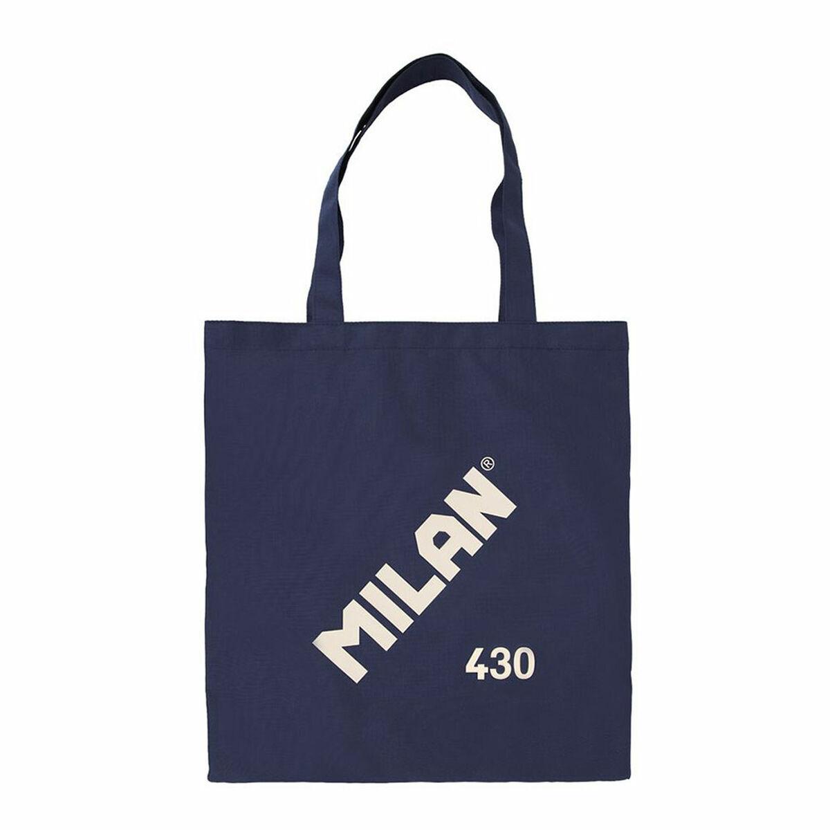 Milan tekstilpose - marineblå, 41 × 38 cm (12,6 l)