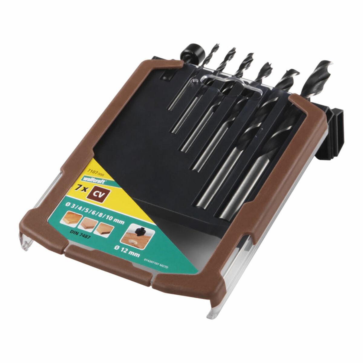 Wolfcraft bor-sæt til træ, 7 dele