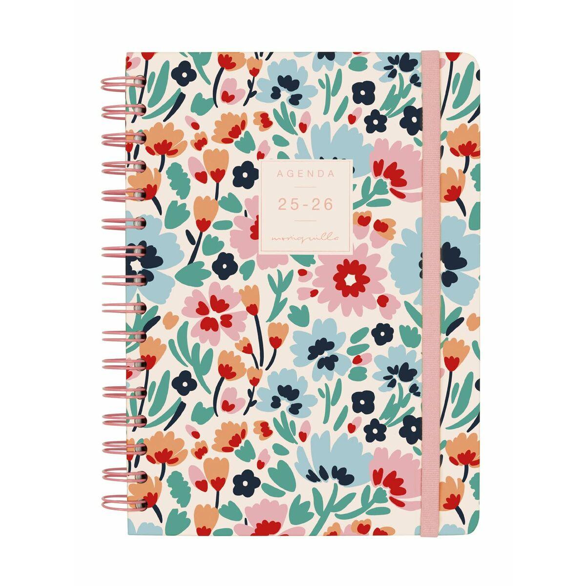 Kalender dagbog Finocam - blomsterdesign 25-26