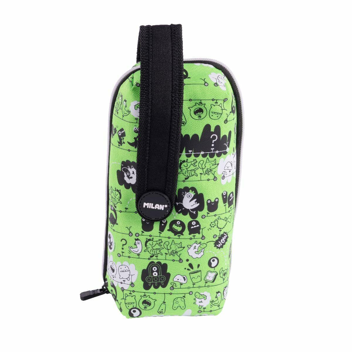 Milan penalhus - grøn med sjove figurer