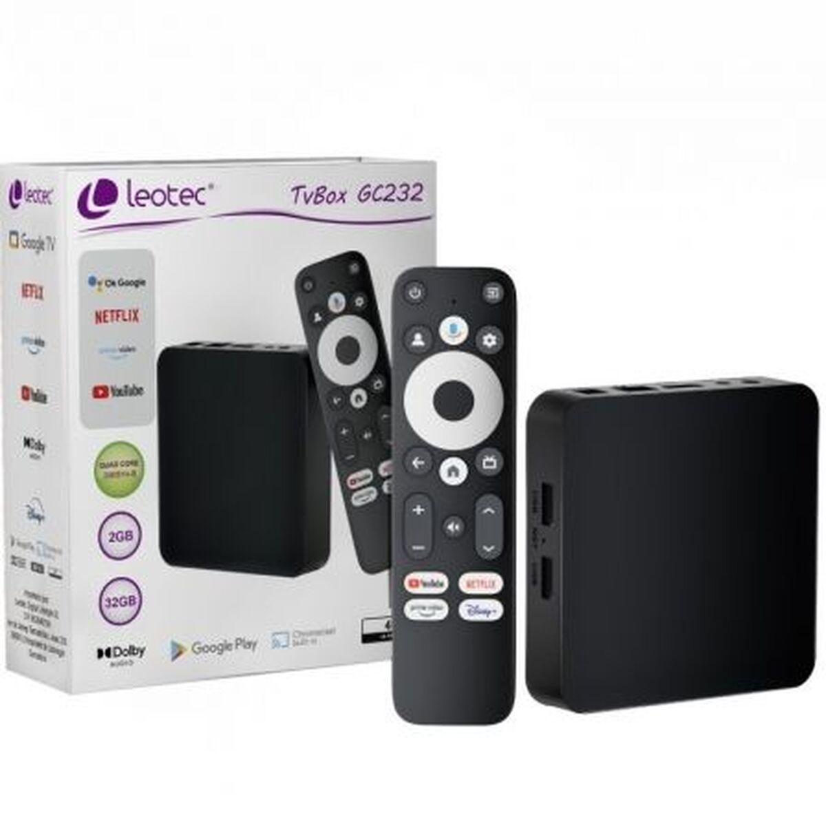 LEOTEC LETVBOXGC06 TV-boks 4K Ultra HD (sort)