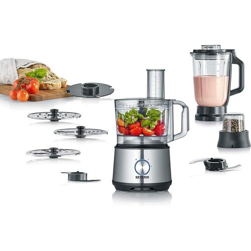 Severin KM 3892 foodprocessor - sort, 1,5 l, 1200 W