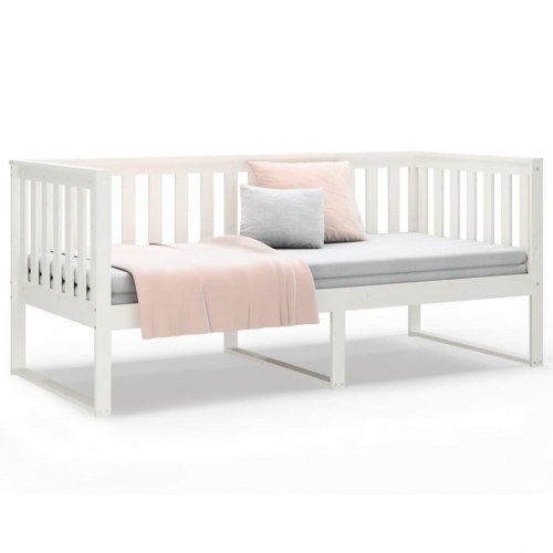 Daybed uden madras 90×200 cm - massivt fyrretræ, hvid