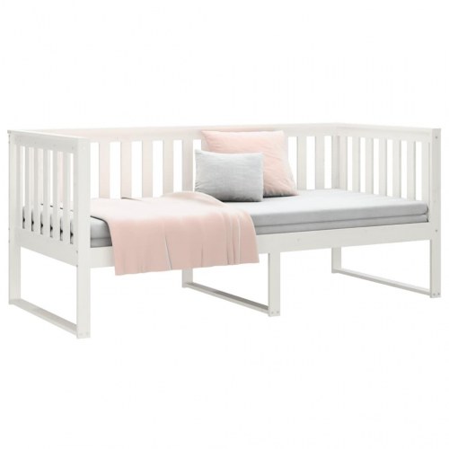 Daybed uden madras 90×200 cm - massivt fyrretræ, hvid
