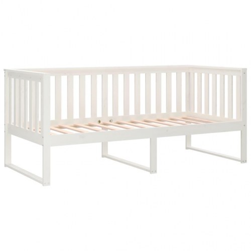 Daybed uden madras 90×200 cm - massivt fyrretræ, hvid