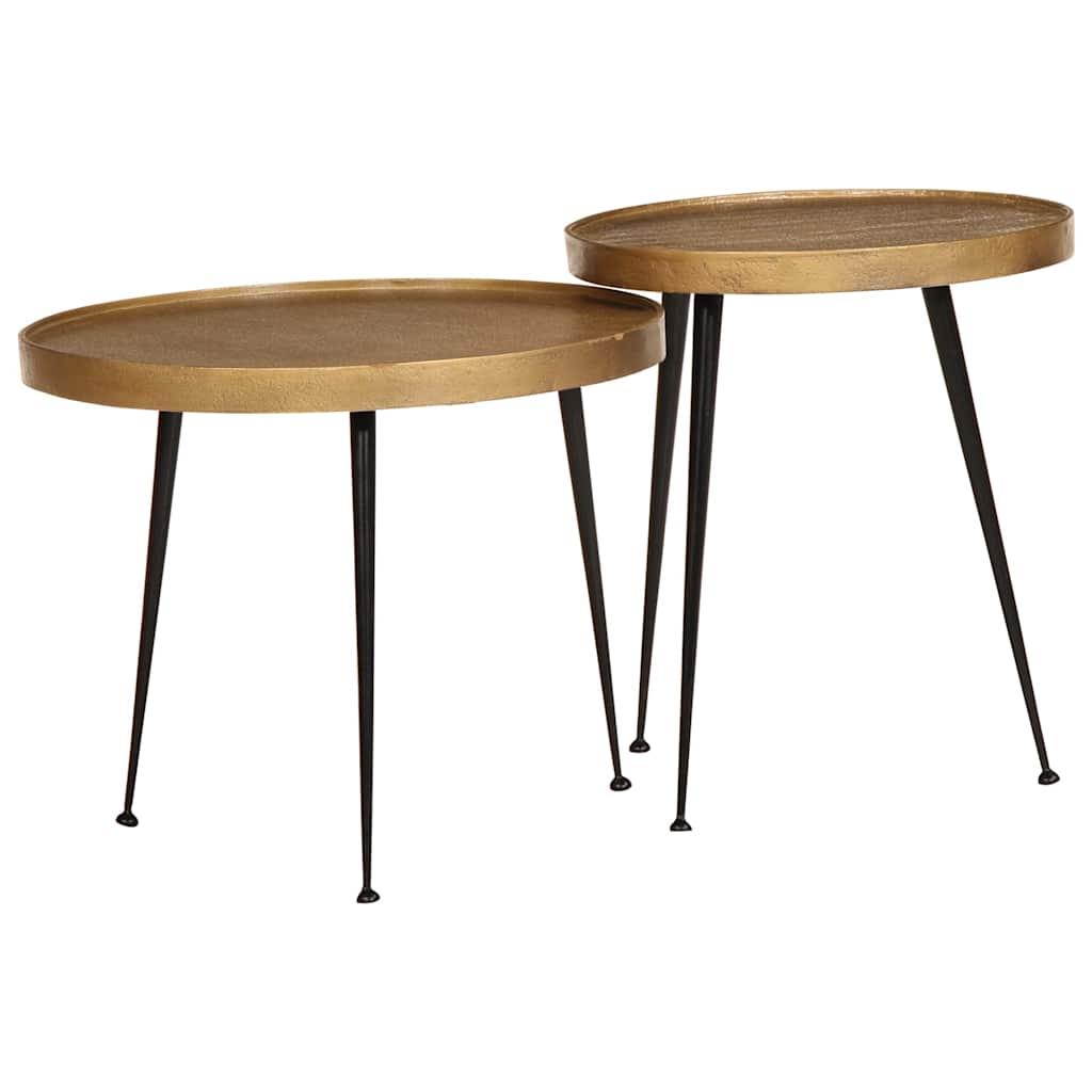 Sofaborde Konstrueret Træ - golden, black / 2