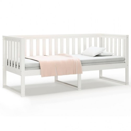 Daybed uden madras 80×200 cm - massivt fyrretræ, hvid
