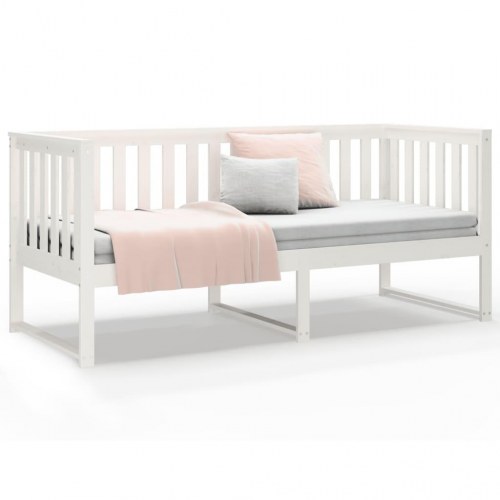 Daybed uden madras 80×200 cm - massivt fyrretræ, hvid