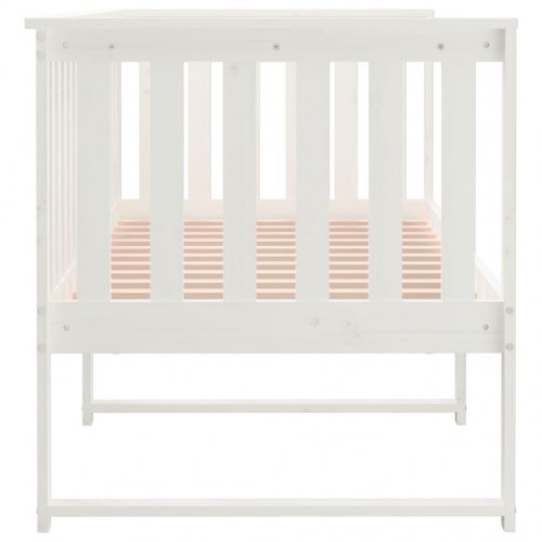 Daybed uden madras 80×200 cm - massivt fyrretræ, hvid