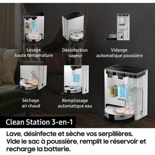 Samsung robotstøvsuger med Wi‑Fi - hvid