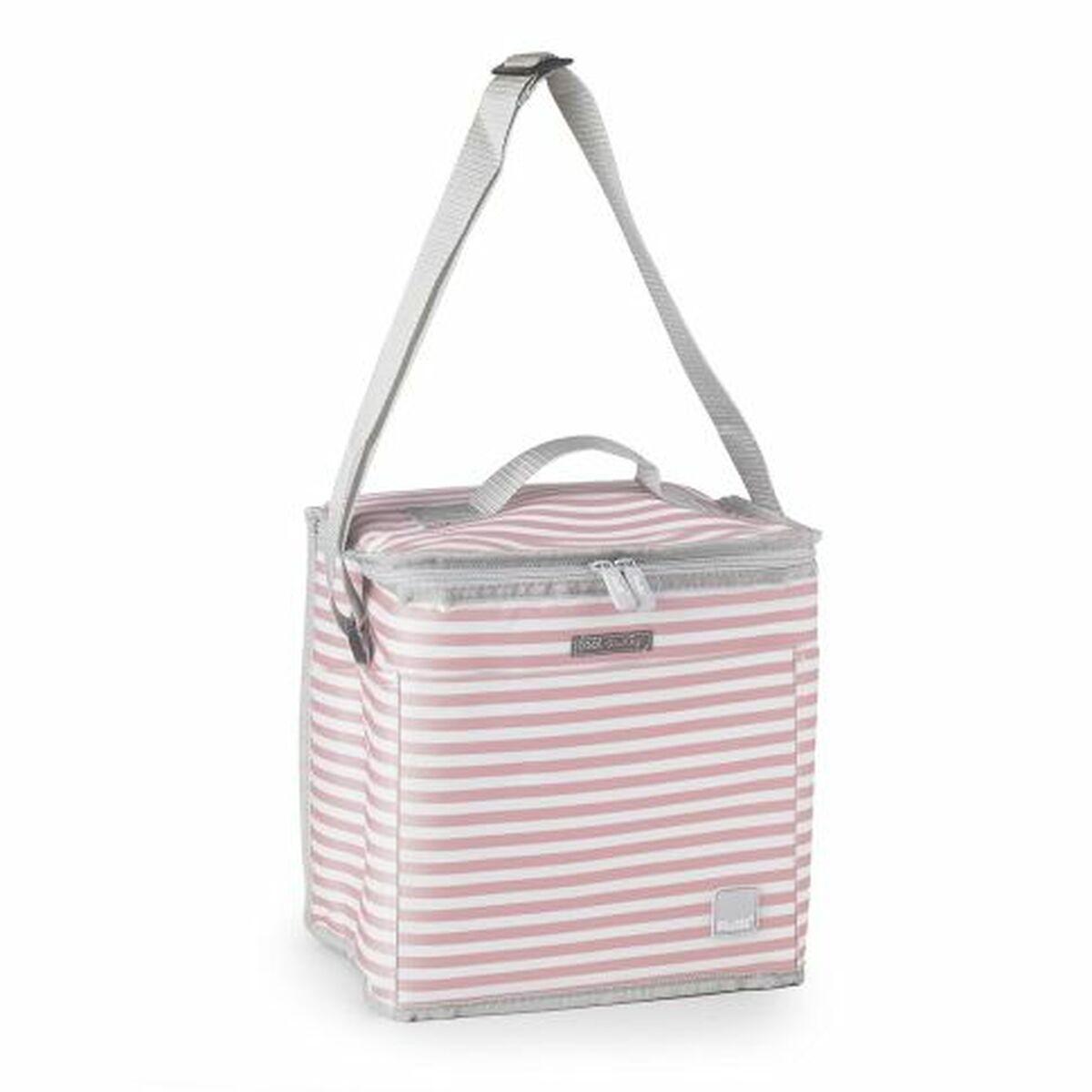 Ibili madkasse - stribet køletaske med skulderrem