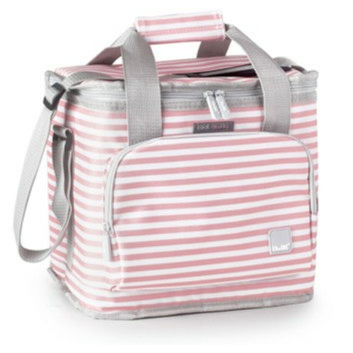 Ibili madkasse - stribet køletaske med skulderrem