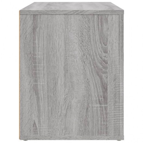 Sengebord 60 × 36 × 45 cm i konstrueret træ - grå sonoma-eg
