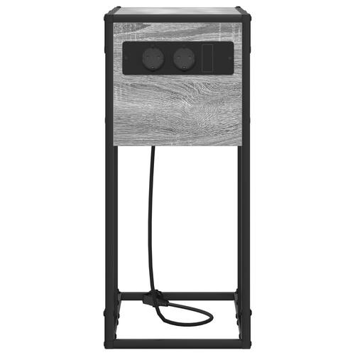Sengebord Grå sonoma-eg 41.5 x 26 x 60.5 cm Konstrueret træ