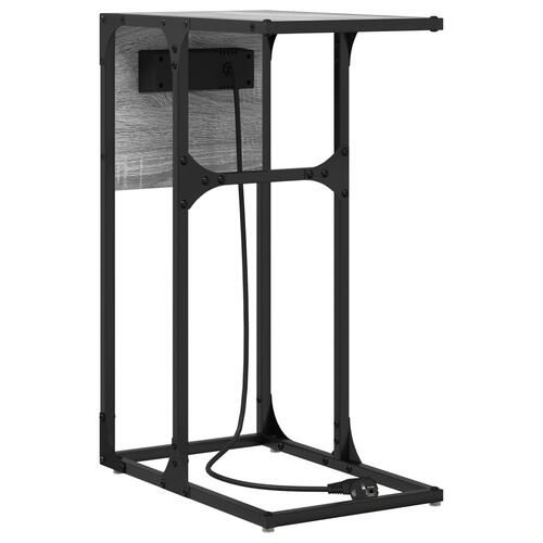 Sengebord Grå sonoma-eg 41.5 x 26 x 60.5 cm Konstrueret træ