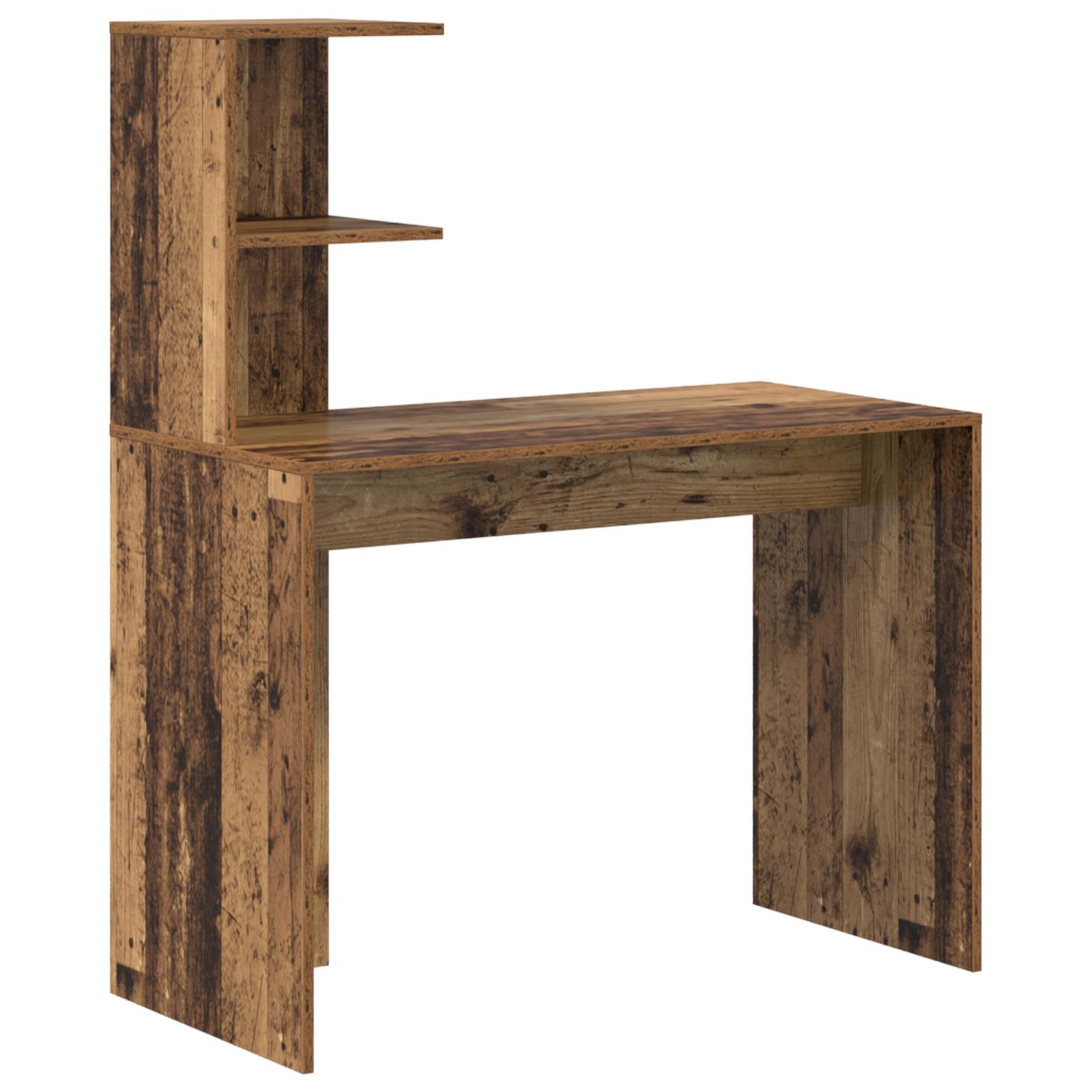 Gammelt Træ Skrivebord Gammelt træ Træ Mellem Minimalistisk