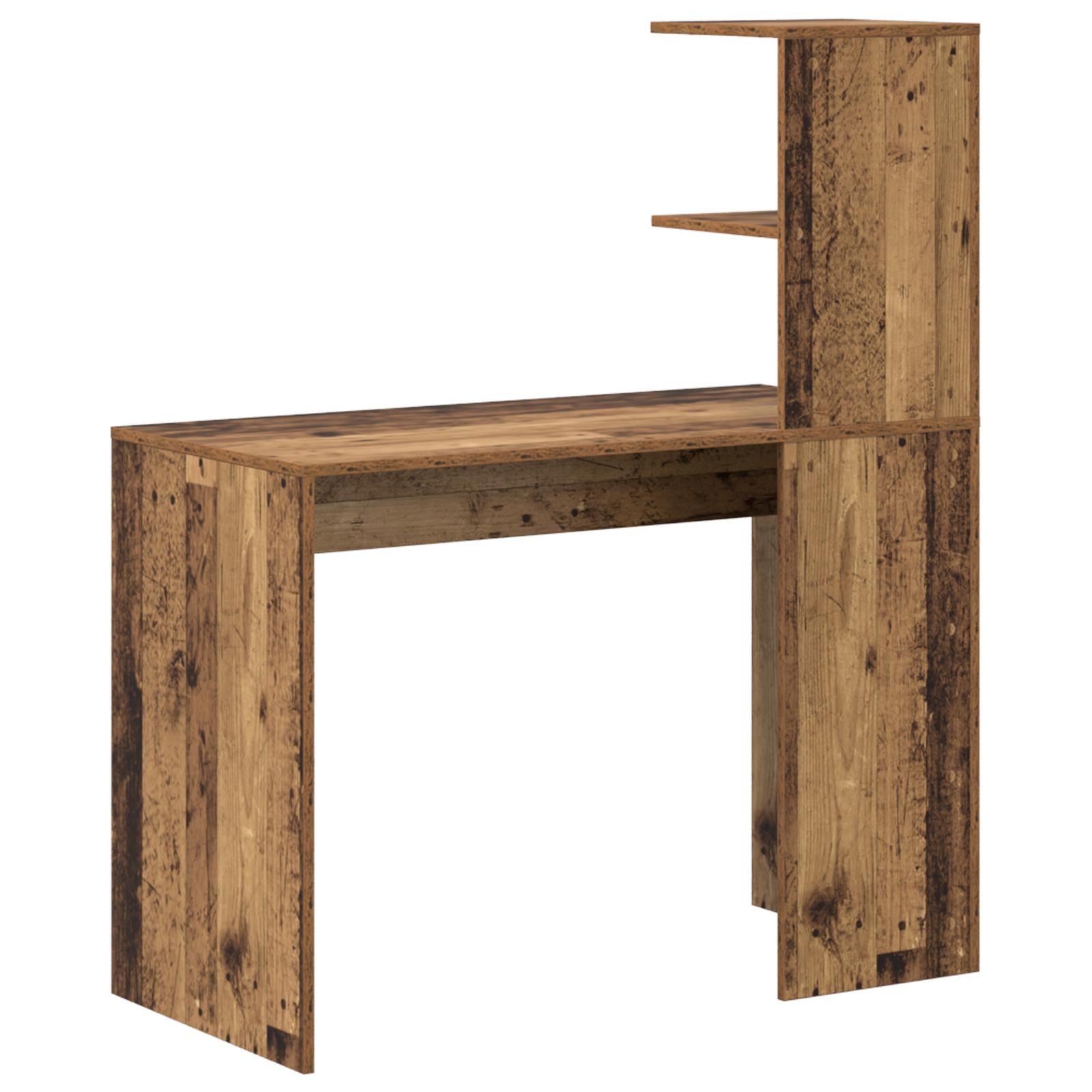 Gammelt Træ Skrivebord Gammelt træ Træ Mellem Minimalistisk