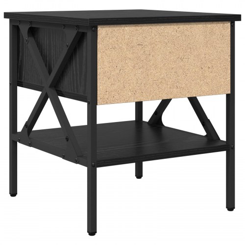 Sengeborde 2 stk. - sort eg 40 x 42 x 45 cm