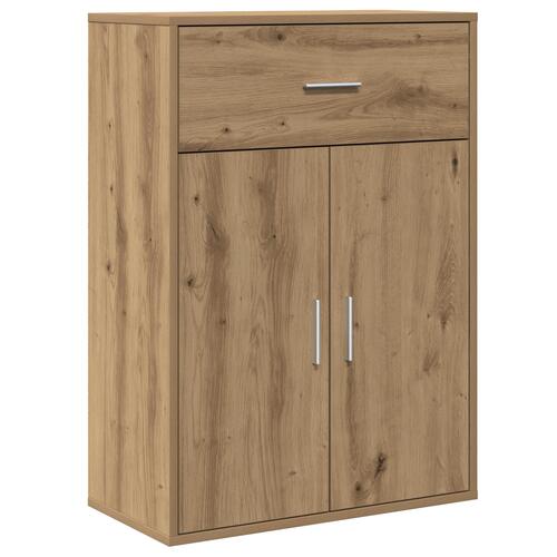 Sideboard med skuffe med hylde artisan eg 79 x 38 x 80 cm Konstrueret træ