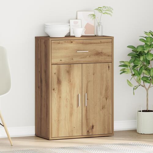 Sideboard med skuffe med hylde artisan eg 79 x 38 x 80 cm Konstrueret træ