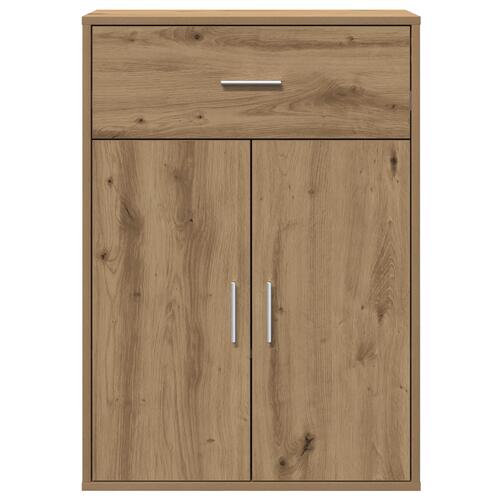 Sideboard med skuffe med hylde artisan eg 79 x 38 x 80 cm Konstrueret træ