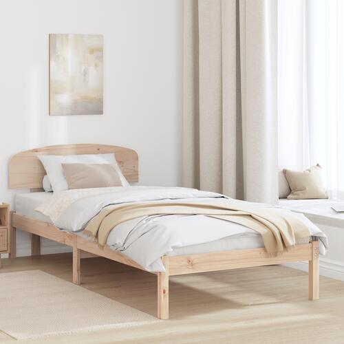 Sengestel med Headboard 90x190 cm Massivt Træ Fyr