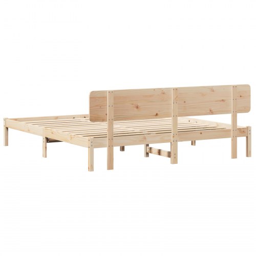 Sengestel 180 x 200 cm i massiv fyrretræ - naturfarvet