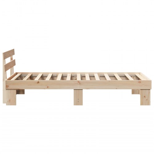 Sengestel 90 x 200 cm i massiv fyrretræ - naturfarvet