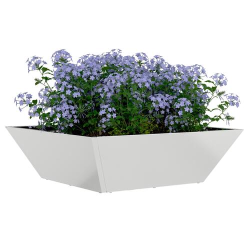 Metal plantekasse Galvaniseret stål 50 x 50 x 15 cm