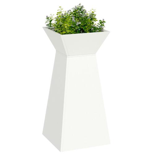 Planteholder Hvid Plast 35 x 35 x 73 cm Dekorative indlæg