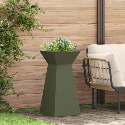 Planteholder Olivengrøn Metal 35 x 35 x 73 cm Blomsterkrukker