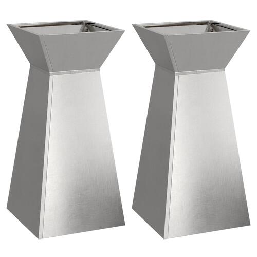 Planteholder Rustfrit stål 35 x 35 x 73 cm Dekorative indlæg