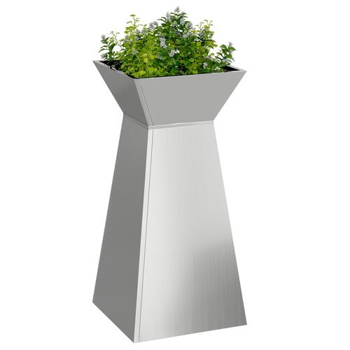 Metalplanter Galvaniseret stål 35 x 35 x 73 cm Dekorative Indlæg