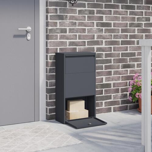 Pakke Drop Boks Antracit 44x22x82 cm Stål
