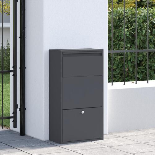 Pakke Drop Boks Antracit 44x22x82 cm Stål