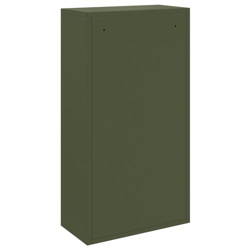 Parcel Drop Box Olivengrøn 44x22x82 cm Stål