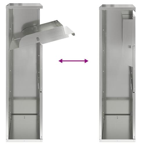 Pakke Drop Box 44x22x82 cm Galvaniseret Stål