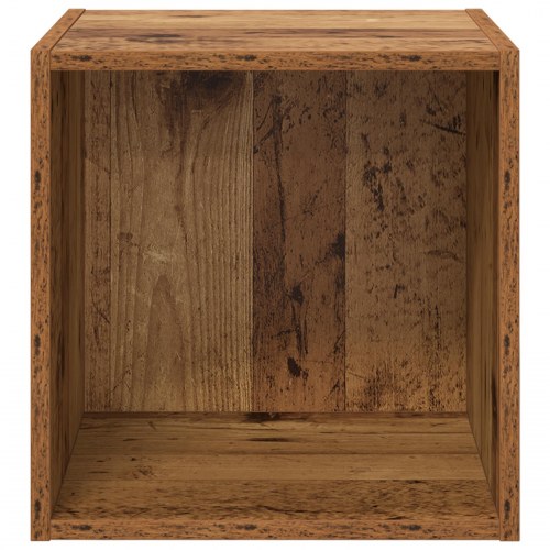 Vægskab - 2 stk i gammelt træ look, 37 × 37 × 37 cm, konstrueret træ