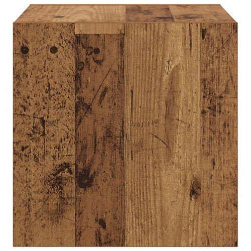 Vægskab - 2 stk i gammelt træ look, 37 × 37 × 37 cm, konstrueret træ