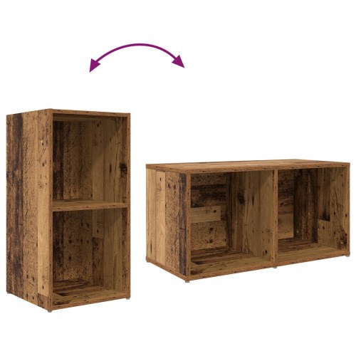 Vægmonteret TV-skab 72 x 35 x 37 cm - brun