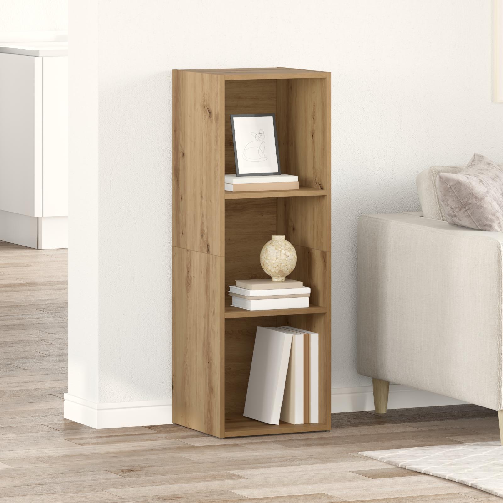 Vægmonteret TV-møbelsæt i brun - konstrueret træ 72 × 35 × 37 cm billede