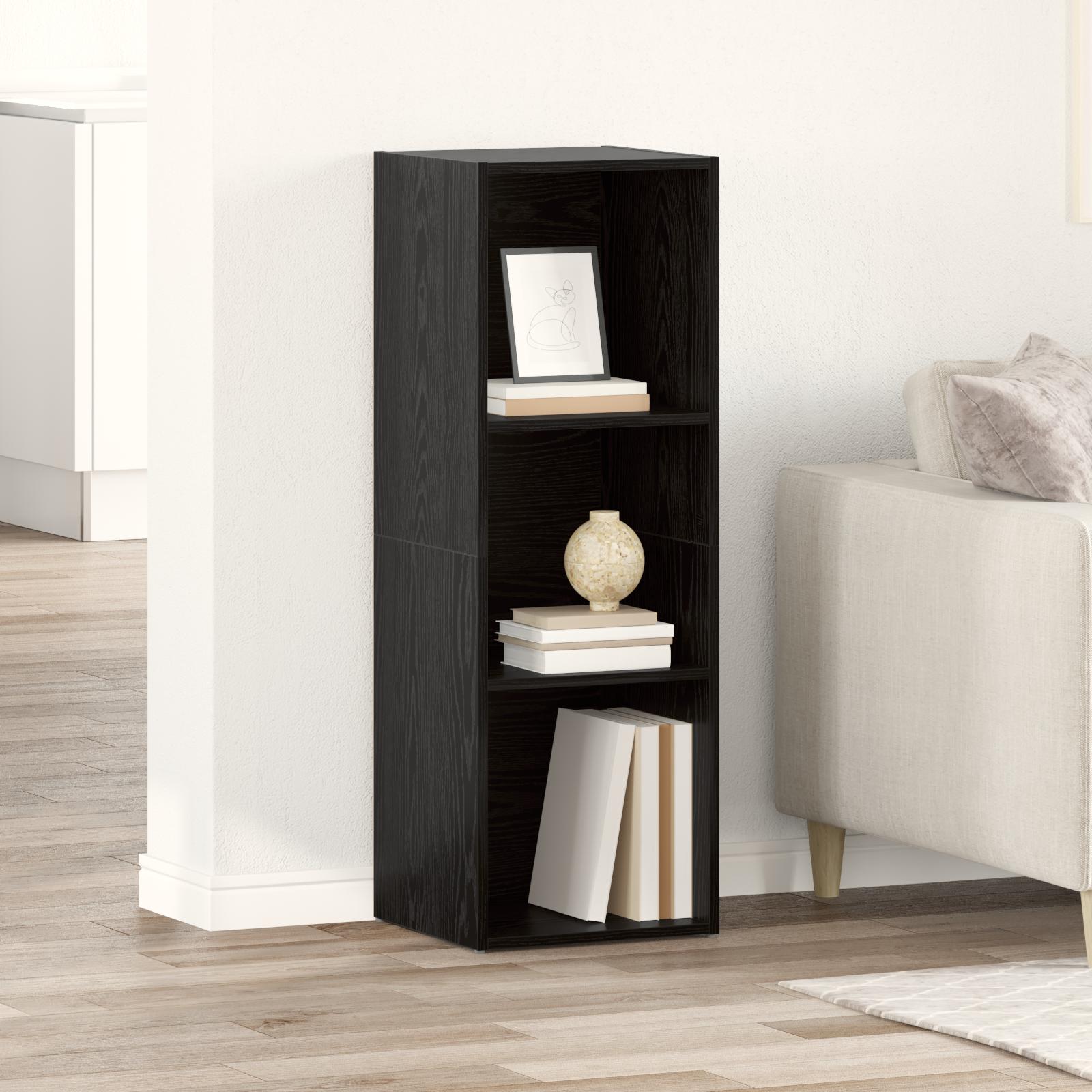 Vægmonteret TV-møbelsæt - sort, 72 × 35 × 37 cm, konstrueret træ billede