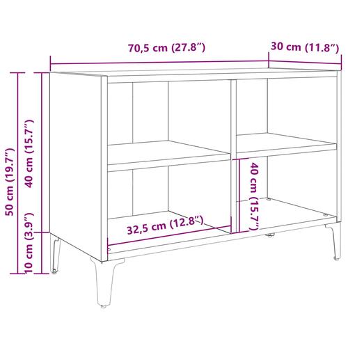 TV Stativ Artisan Oak Artisan Oak Konstrueret træ Medium
