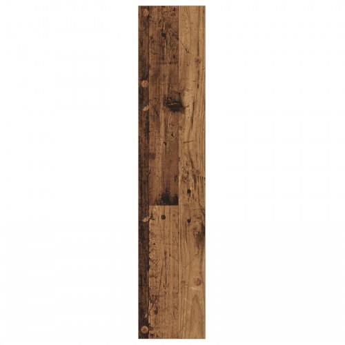 Væghængt skoskab 60 x 18 x 90 cm - gammelt træ