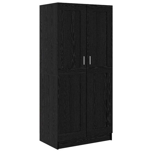 Garderobeskab Sort Eg 82,5 x 51,5 x 180 cm Konstrueret træ