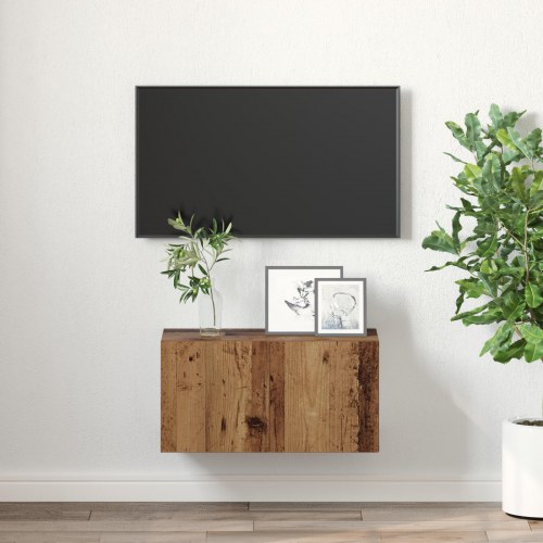 Vægmonteret TV-skab 60 x 30 x 30 cm - brun