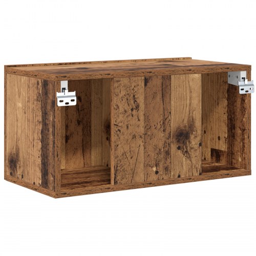 Vægmonteret TV-skab 60 x 30 x 30 cm - brun